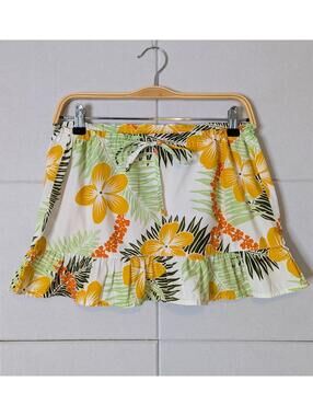 Vintage y2k Roxy tropical floral mini skirt